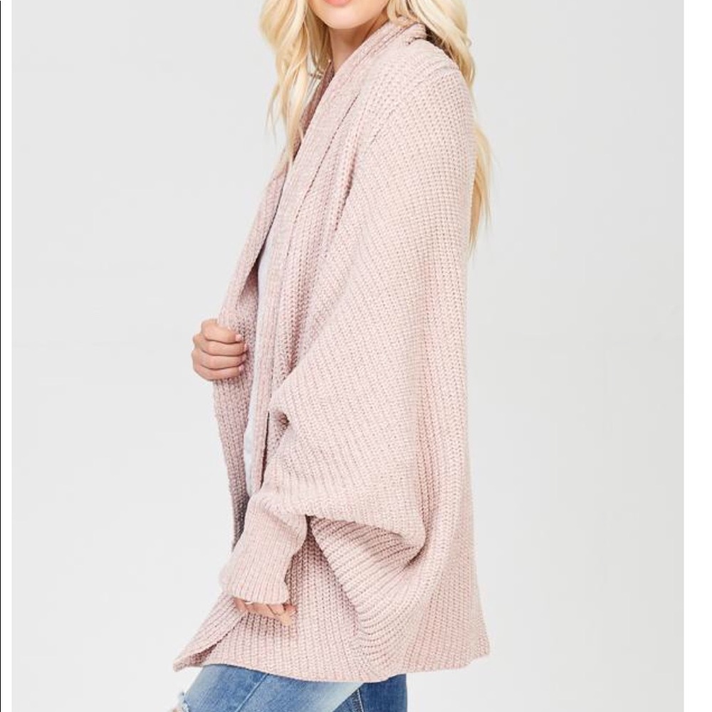 SOLD OUT - Dusty Pink Dolman Chenille - Picture 2 of 8